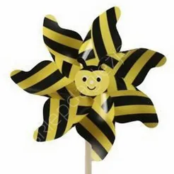 Wiatrak plastik pszczółka 22x55cm