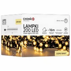 Lampki 200 LED białe ciepłe Cherry Ball dł. 3+16m
