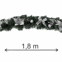 Girlanda 180cm srebrna