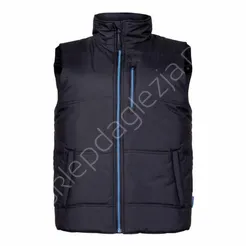 Bezrękawnik ocieplany czarno- niebieski L