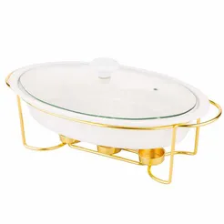 Regular Naczynie ceramiczne z podgrzewaczem 1,4l owal